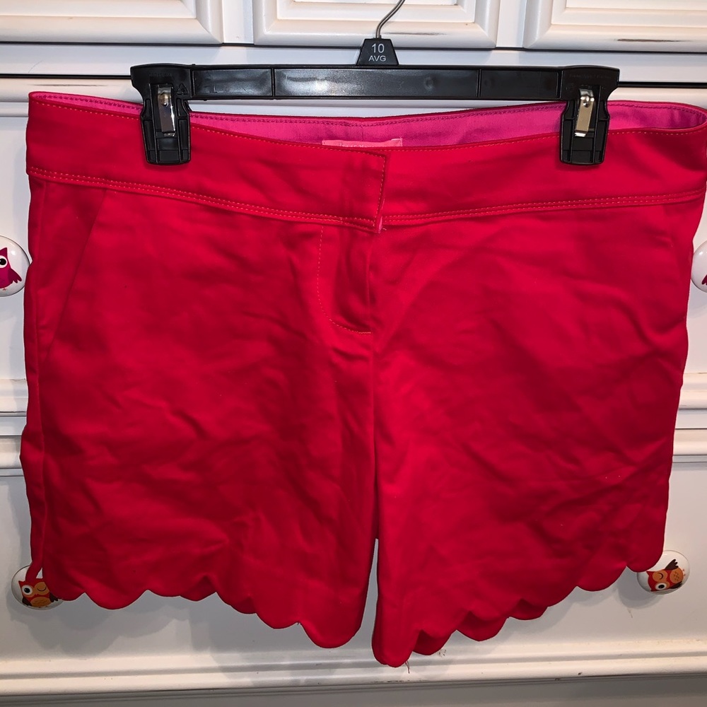 Scalloped Hem Shorts